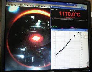 Laser heater and temperature